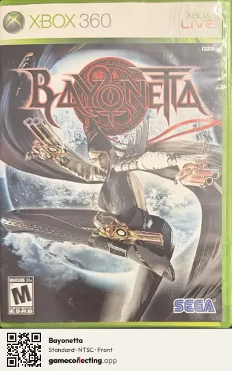 Bayonetta Xbox 360, NTSC box front