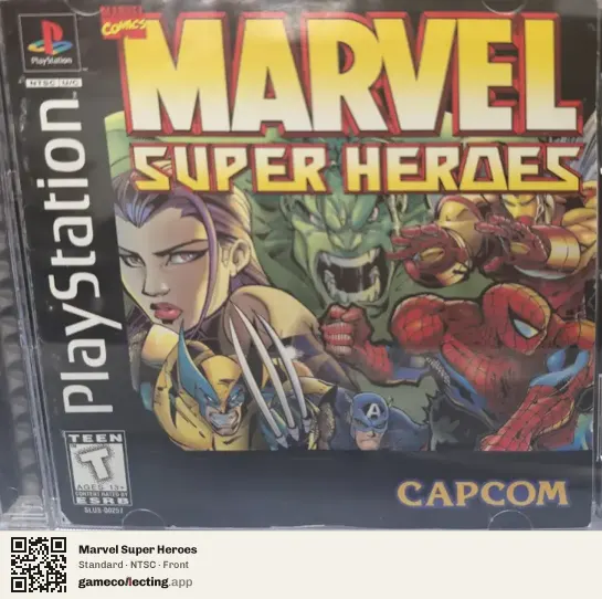 Marvel Super Heroes PlayStation, NTSC box front