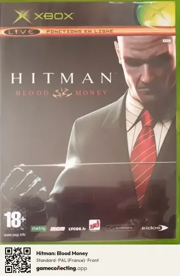 Hitman: Blood Money Xbox, France box front