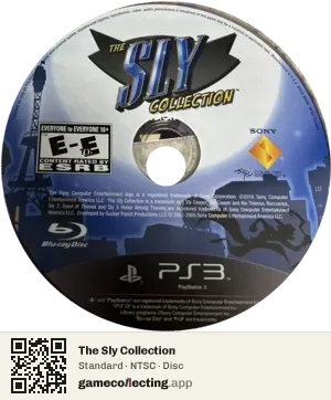 The Sly Collection PlayStation 3, NTSC disc