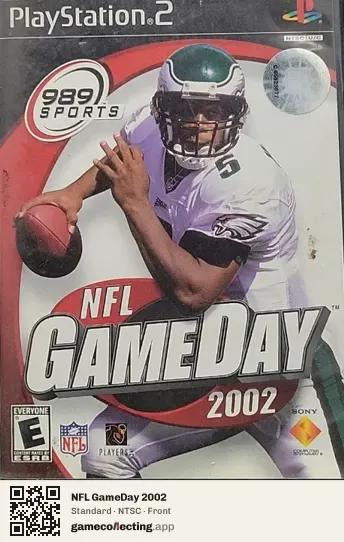 NFL GameDay 2002 PlayStation 2, NTSC box front