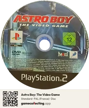 Astro Boy: The Video Game PlayStation 2, PAL disc