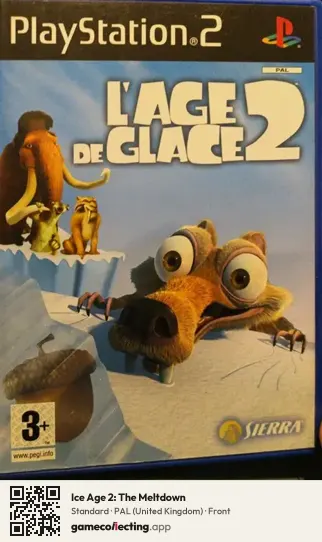 Ice Age 2: The Meltdown PlayStation 2, United Kingdom box front