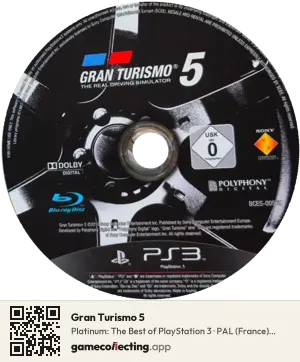 Gran Turismo 5 PlayStation 3, PAL disc