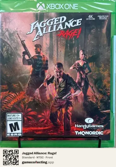 Jagged Alliance: Rage! Xbox One, NTSC box front