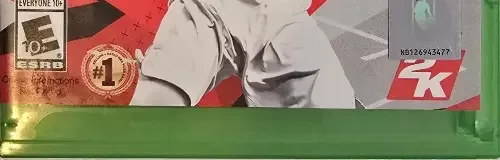 NBA 2K18, the ESRB box on its front