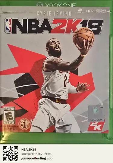 NBA 2K18 Xbox One, NTSC box front