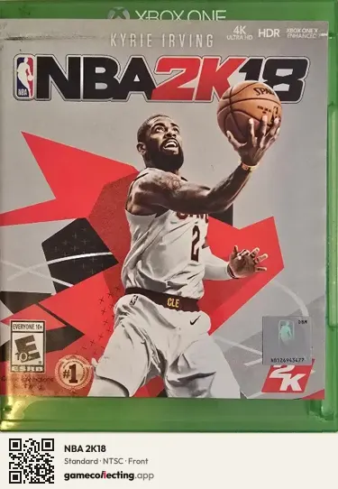 NBA 2K18 Xbox One, NTSC box front