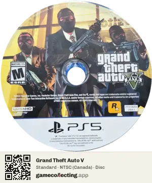 Grand Theft Auto V PlayStation 5, NTSC disc