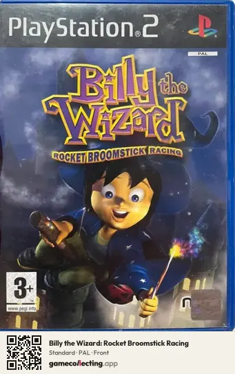 Billy the Wizard: Rocket Broomstick Racing PlayStation 2, PAL box front
