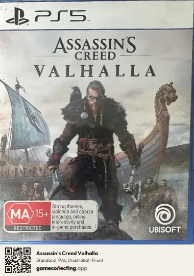 Assassin's Creed Valhalla PlayStation 5, Australia box front
