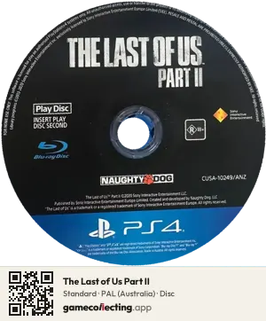 The Last of Us Part II PlayStation 4, PAL disc