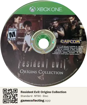 Resident Evil: Origins Collection Xbox One, NTSC disc