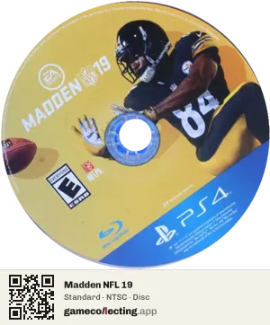 Madden NFL 19 PlayStation 4, NTSC disc