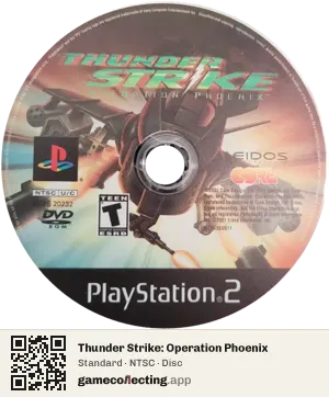 Thunder Strike: Operation Phoenix PlayStation 2, NTSC disc