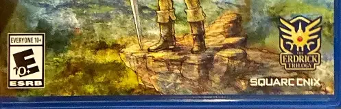 Dragon Quest III HD-2D Remake, the ESRB box on its front