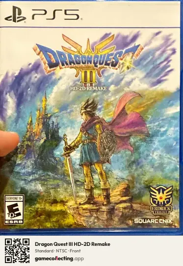 Dragon Quest III HD-2D Remake PlayStation 5, NTSC box front