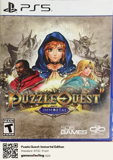 Puzzle Quest: Immortal Edition PlayStation 5, NTSC box front