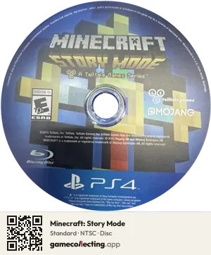 Minecraft: Story Mode PlayStation 4, NTSC disc