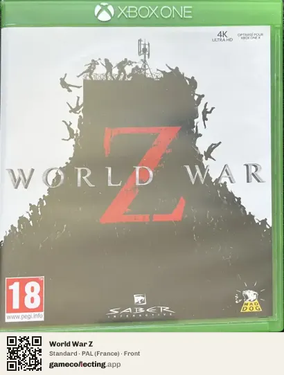 World War Z Xbox One, France box front