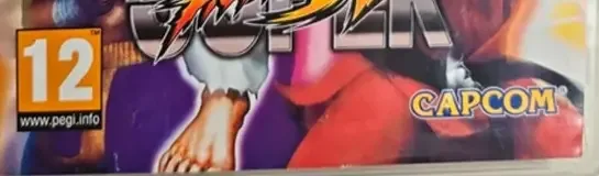 Super Street Fighter IV, the PEGI square on its front