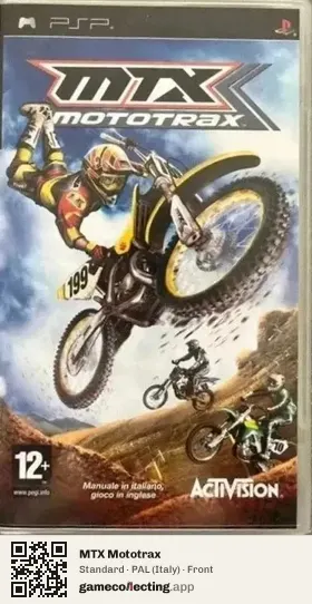 MTX Mototrax PlayStation Portable, Italy box front