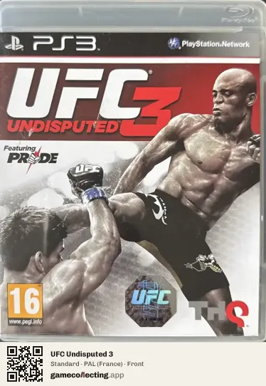 UFC Undisputed 3 PlayStation 3, France box front