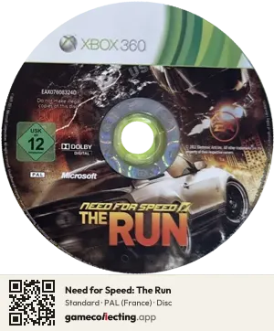 Need for Speed: The Run Xbox 360, PAL disc