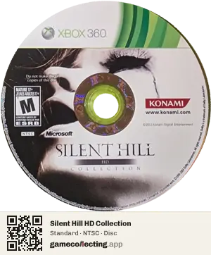 Silent Hill HD Collection Xbox 360, NTSC disc