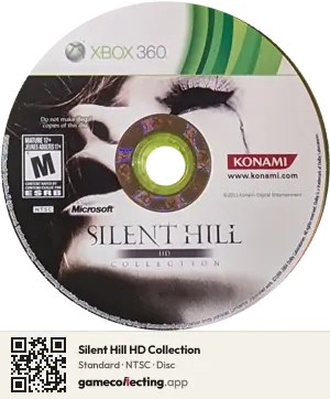 Silent Hill HD Collection Xbox 360, NTSC disc