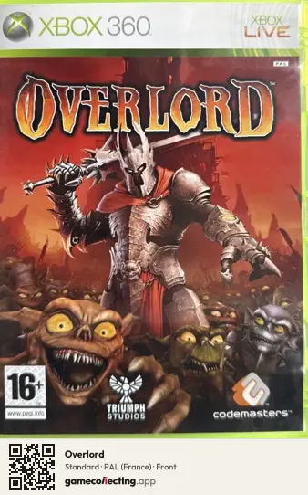 Overlord Xbox 360, France box front