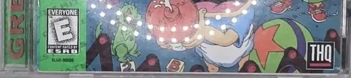 Rugrats: Search for Reptar, the ESRB box on its front