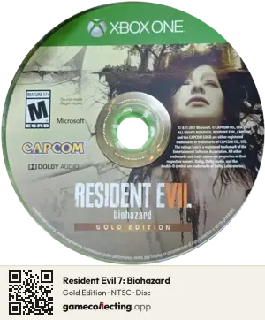 Resident Evil 7: Biohazard Xbox One, NTSC disc