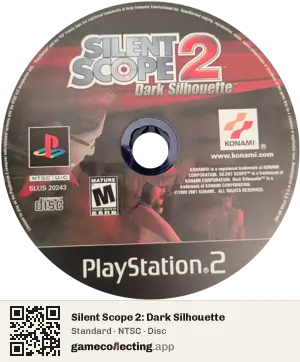 Silent Scope 2: Dark Silhouette PlayStation 2, NTSC disc