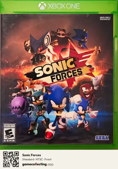Sonic Forces Xbox One, NTSC box front