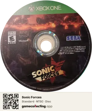 Sonic Forces Xbox One, NTSC disc