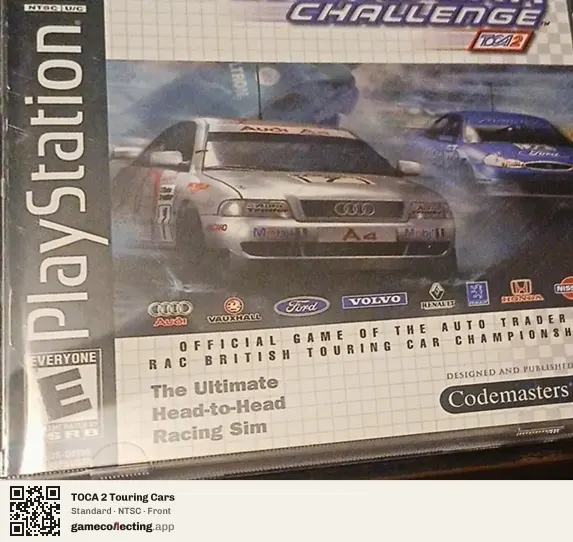 TOCA 2 Touring Cars PlayStation, NTSC box front