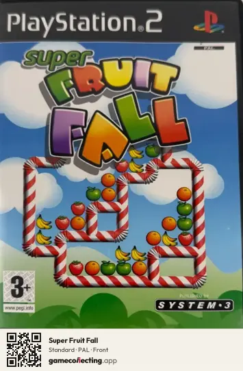 Super Fruit Fall PlayStation 2, PAL box front
