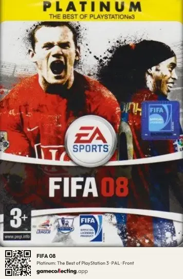 FIFA 08 PlayStation 3, PAL box front