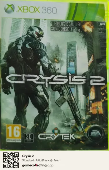 Crysis 2 Xbox 360, France box front