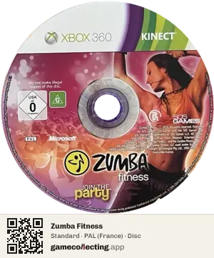 Zumba Fitness Xbox 360, PAL disc
