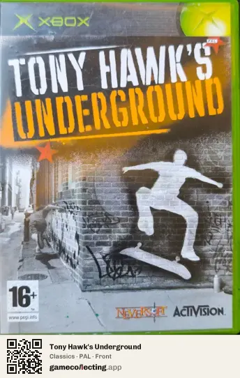 Tony Hawk's Underground Xbox, PAL box front