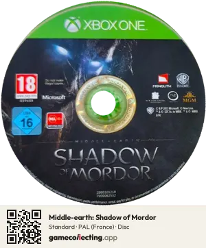 Middle-earth: Shadow of Mordor Xbox One, PAL disc