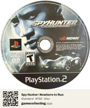 Spy Hunter: Nowhere to Run PlayStation 2, NTSC disc