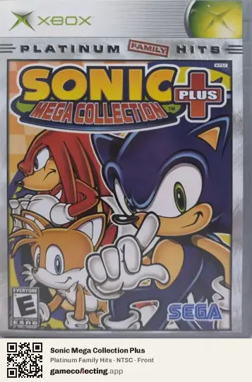 Sonic Mega Collection Plus Xbox, NTSC box front