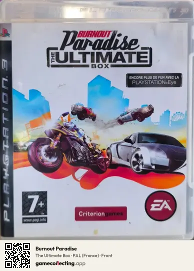 Burnout Paradise PlayStation 3, France box front