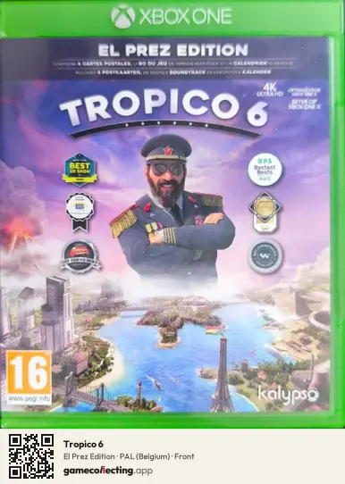 Tropico 6 Xbox One, Belgium box front