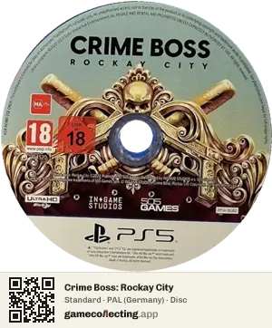 Crime Boss: Rockay City PlayStation 5, PAL disc
