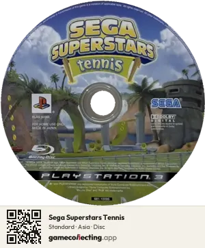 Sega Superstars Tennis PlayStation 3, Asia disc