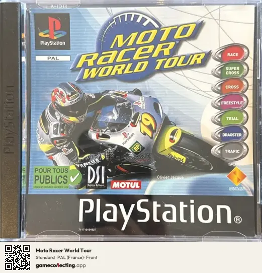 Moto Racer World Tour PlayStation, France box front